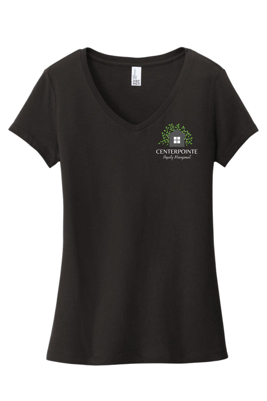 CPM Women's V-Neck Tshirt - DT6503 Black
