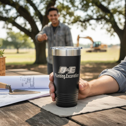 D&E Plumbing 20oz Engraved Tumbler