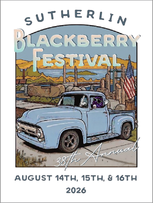 Sutherlin Blackberry Festival Dash Plaque Magnets 2026 Pack of 500 (3.25x2)