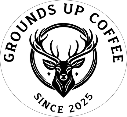 Grounds Up Coffee Die Cut Decals 3.5in x 3.25