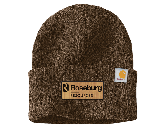 Roseburg Resources Logo Embroidered Leather Patch Beanie - CT104597  Carhartt® Watch Cap 2.0