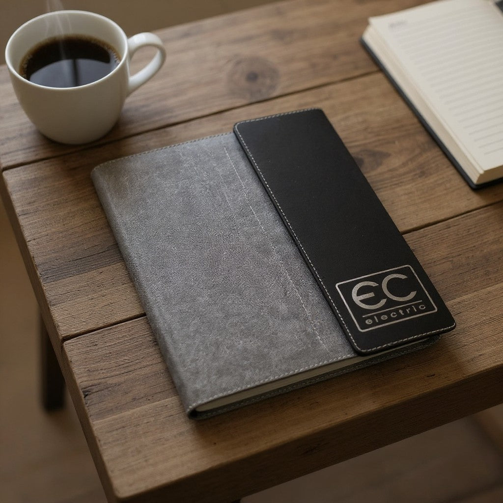 EC Electric Engraved Portfolio - Full Size Portfolio Gft