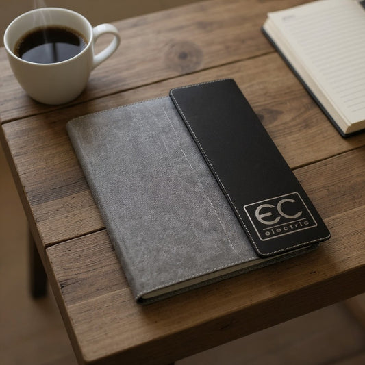EC Electric Engraved Portfolio - Full Size Portfolio Gft