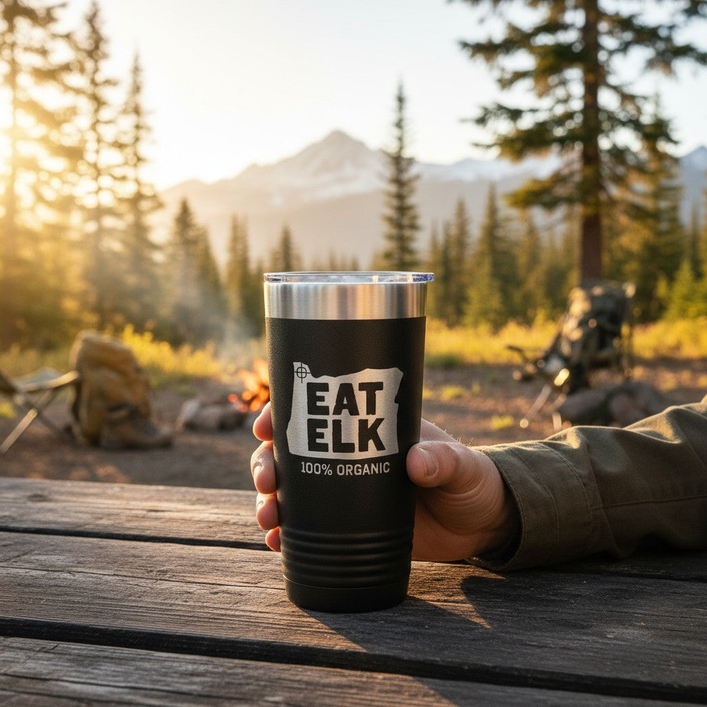 Eat Elk 20oz Engraved Tumbler