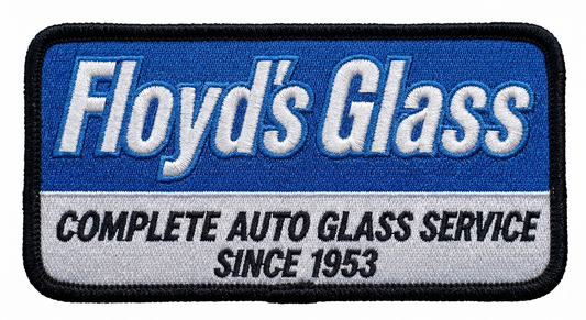 Floyd's Glass Embroidered Patches (Pack of 100 Patches