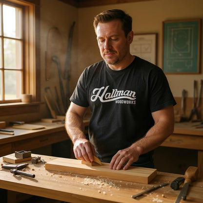 Hallmans Men's TShirt - Black Comfort Colors 1717