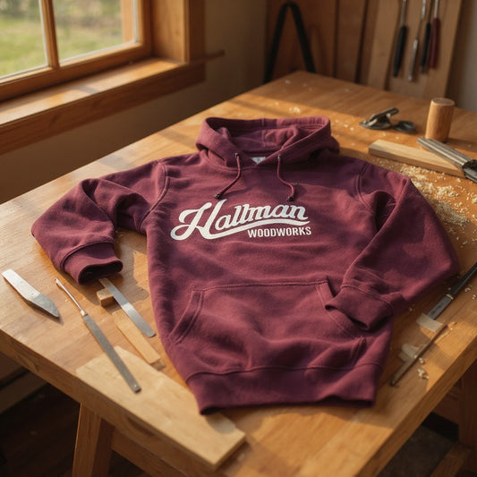 Hallman Woodworks Hoodie - Independent Hoodie 4500 Maroon