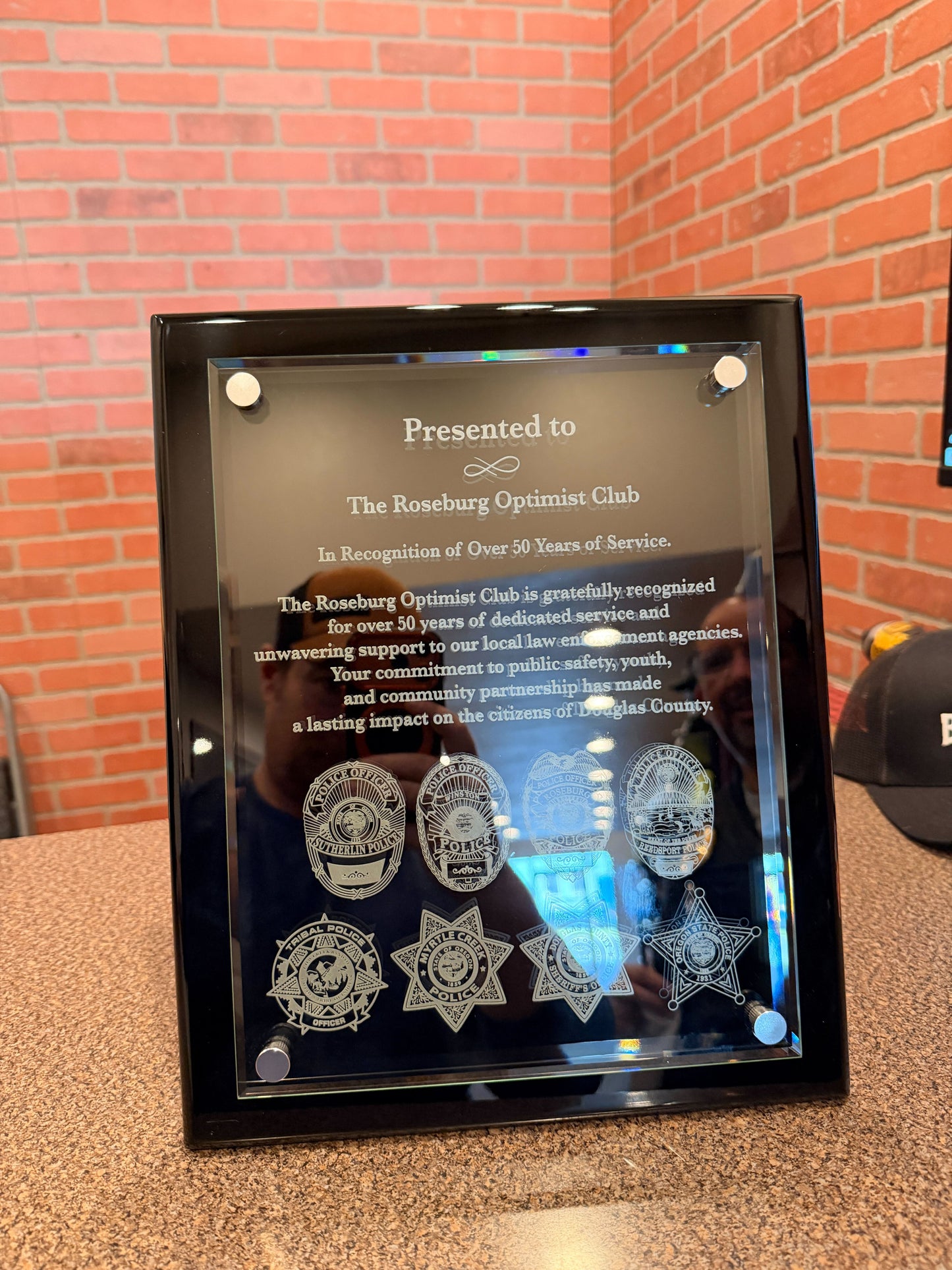 Optimist Club Plaque 10x13 Double Layer Plaque - FPG21113