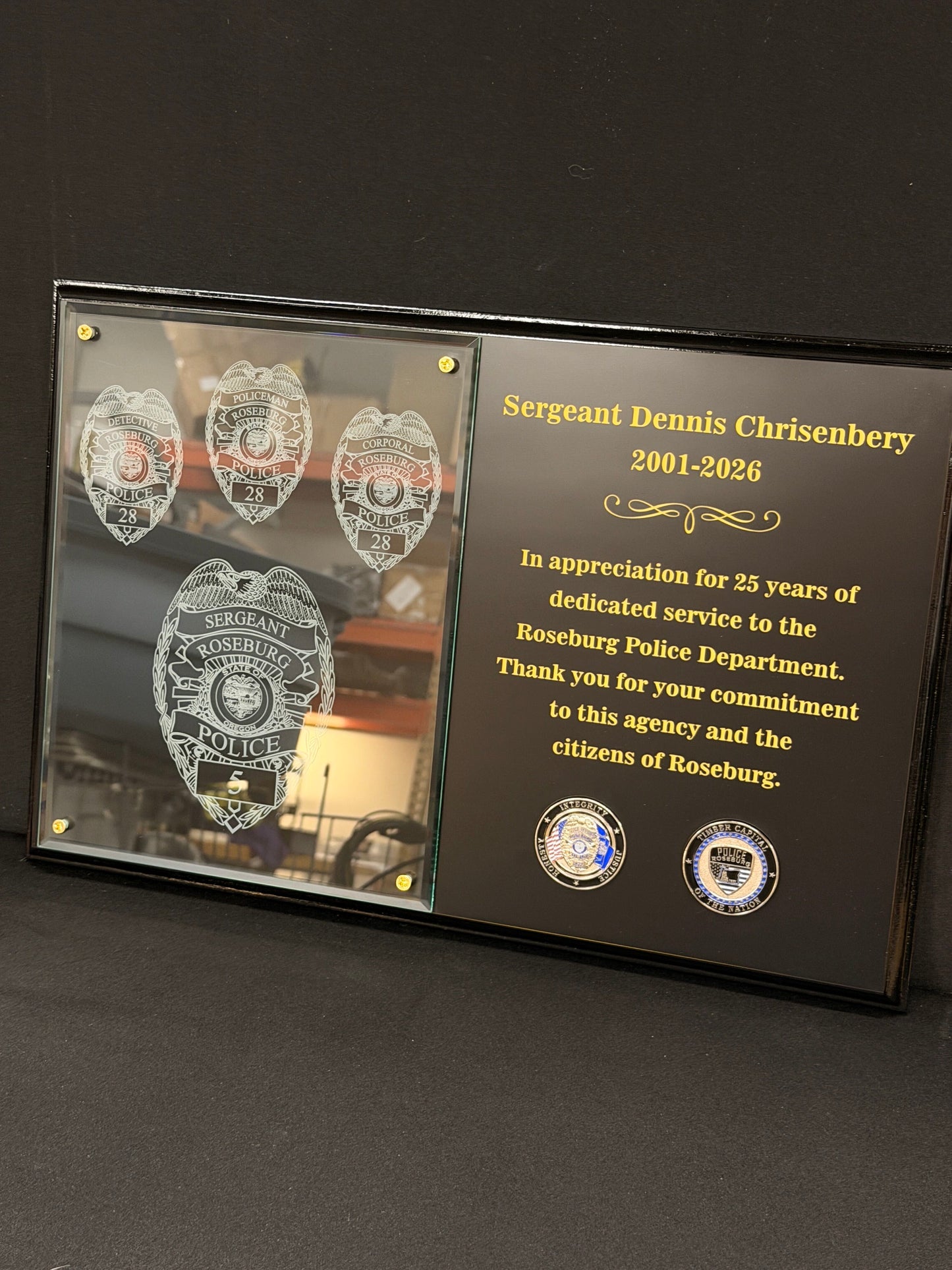 Retirement Plaque 12x18 Double Layer Plaque - Custom Build