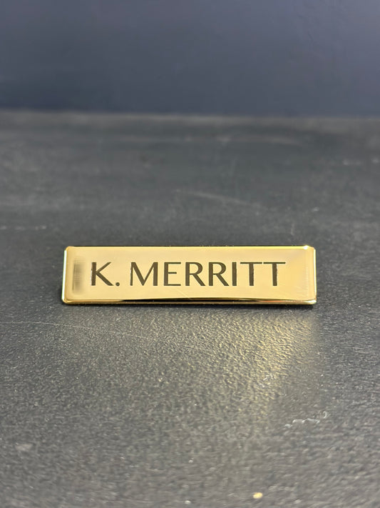 Metal Name Badge 5/8″ x 2-11/16”