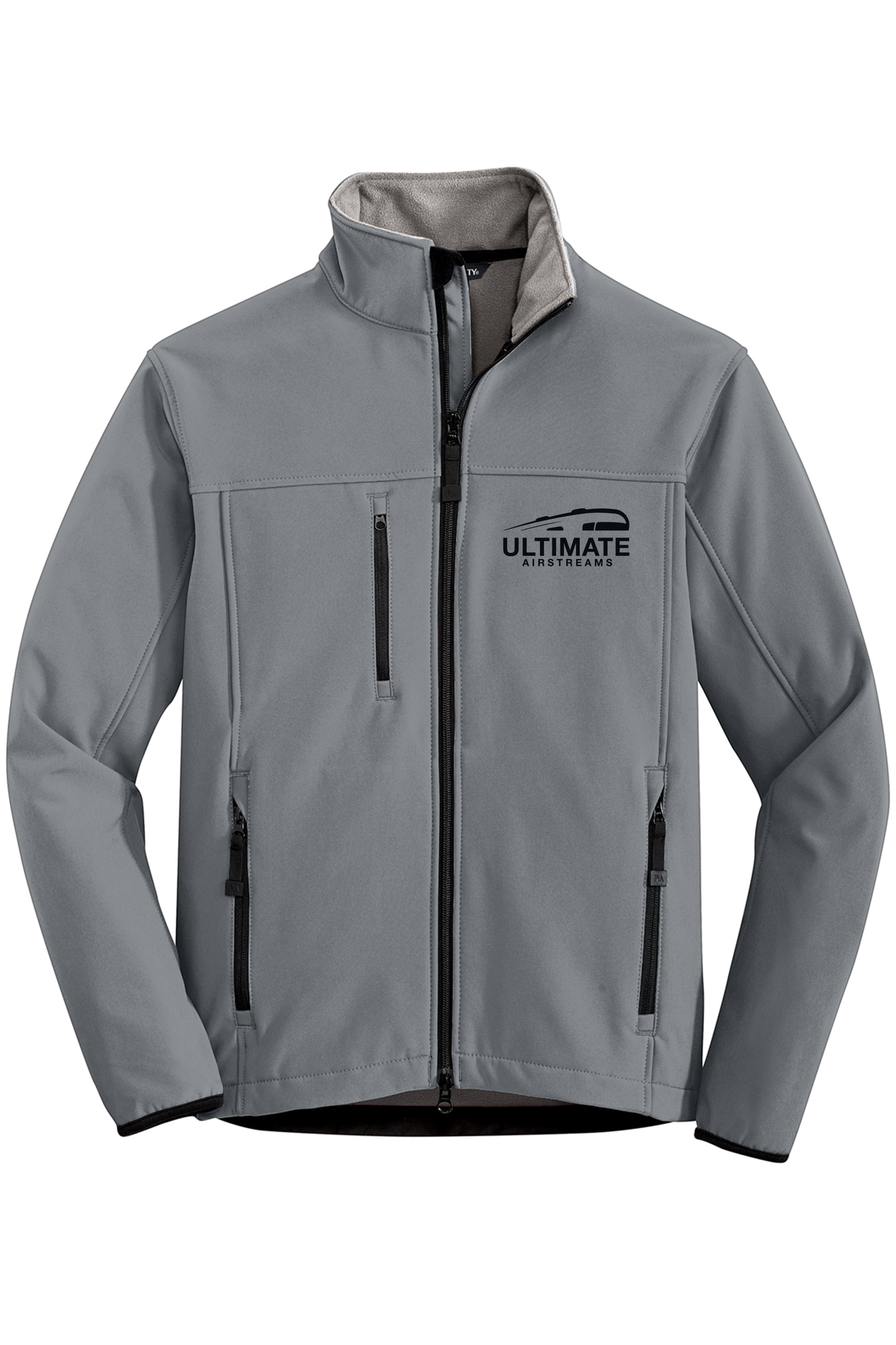 Ultimate Airstream Embroidered Soft Shell Jacket - Smoke Gray/Chrome J790