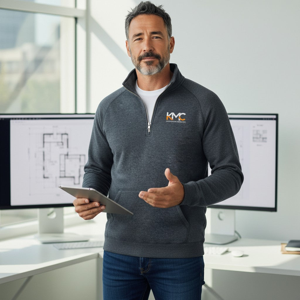 KMC Consulting 1/4 zip with Pocket - DM392