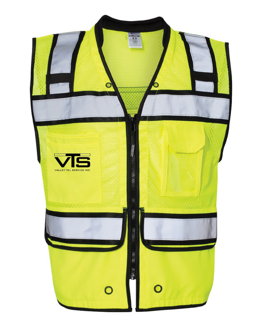 Valley Tel Plaid Safety Vest -Kishigo S5004-5005