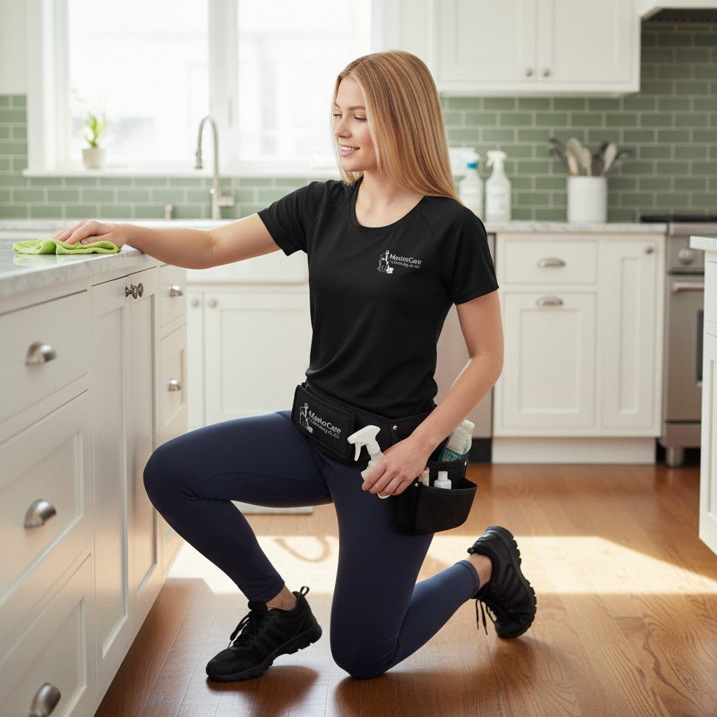 MasterCare Cleaning Ladie's Tri Blend Tshirt - LST400 Black