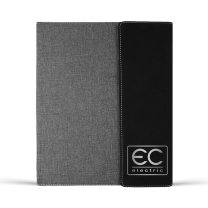 EC Electric Engraved Portfolio - Full Size Portfolio Gft