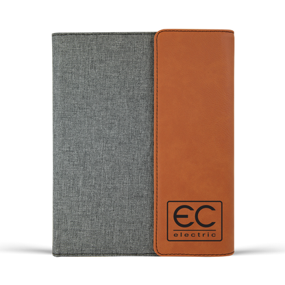EC Electric Engraved Portfolio - Full Size Portfolio Gft