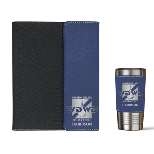 Winston Dillard Water District Engraved Portfolio & Tumbler Set