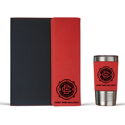 Central Douglas Fire & Rescue Engraved Portfolio & Tumbler Set