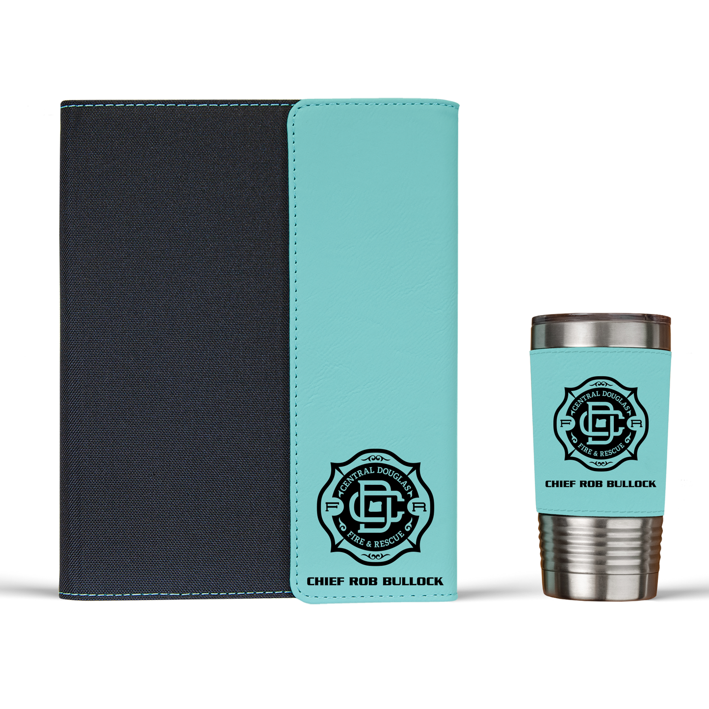 Central Douglas Fire & Rescue Engraved Portfolio & Tumbler Set