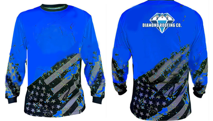Diamond Roofing Sublimated Long Sleeve Shirt - Custom Printed