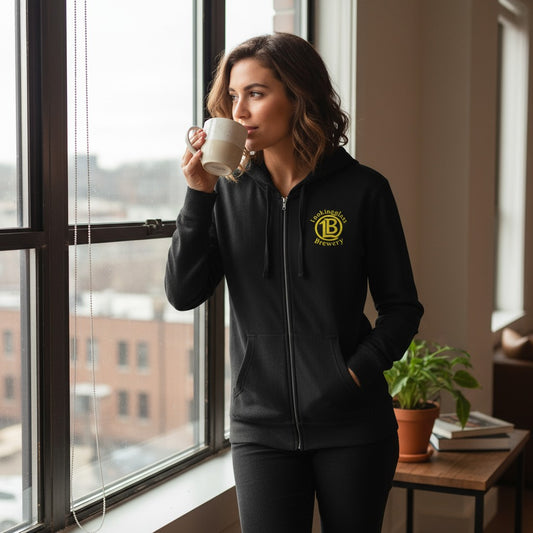 Lookingglass Brewery Zipup Hoodie- Black DT6102