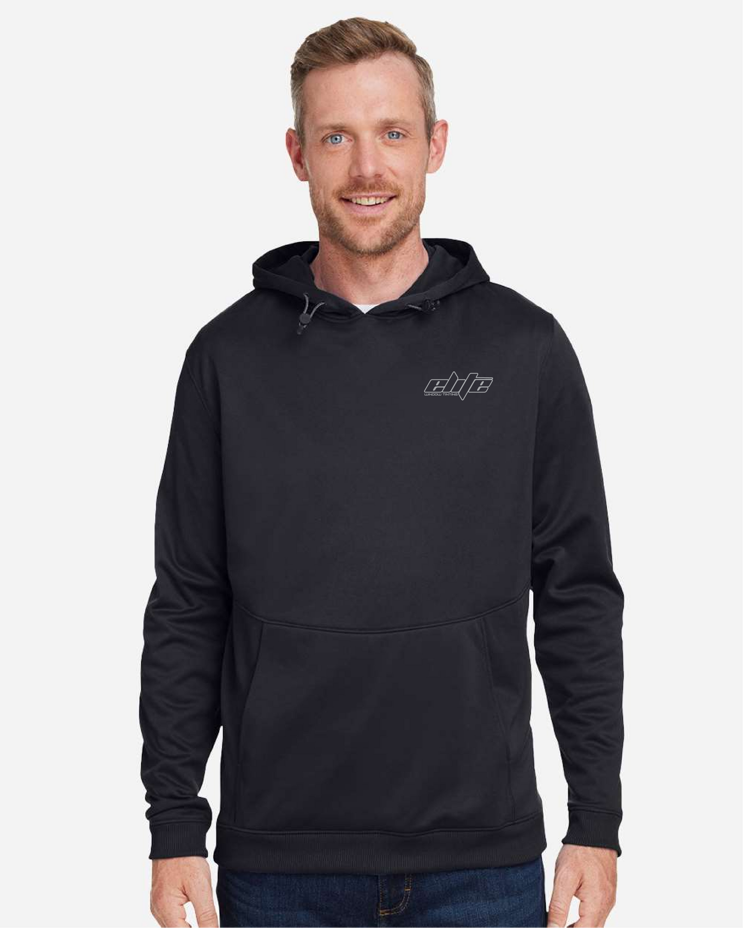 Elite Window Tint Logo'd Hoodie - Men's Storm Armour Fleece - 1370379