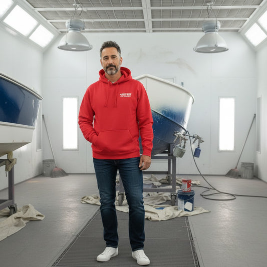 North River Paint Dept. Hooded Sweatshirt - DT6100 Red