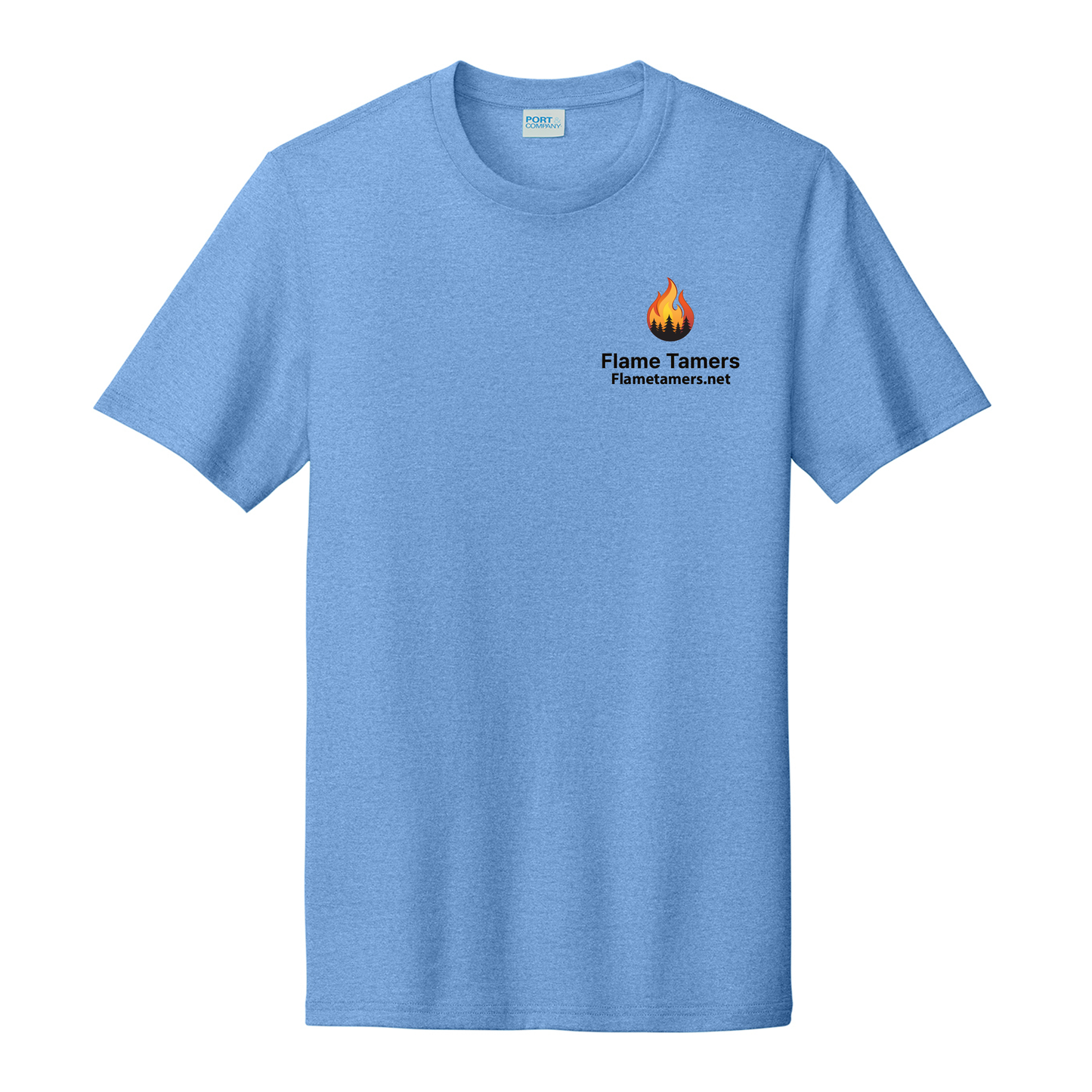 Flame Tamers Tri-Blend Tee Tshirt - Carolina Blue Heather PC330
