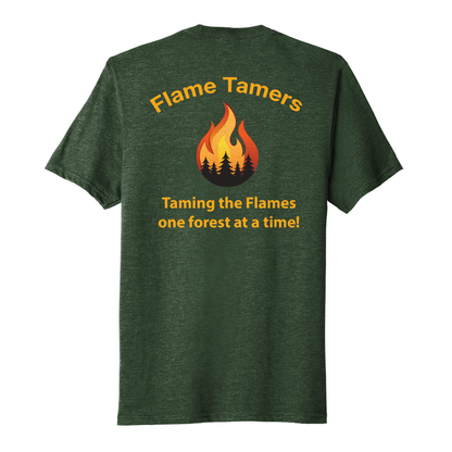 Flame Tamers Tri-Blend Tee Tshirt - Military Green PC330