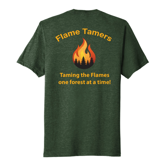 Flame Tamers Tri-Blend Tee Tshirt - Military Green PC330