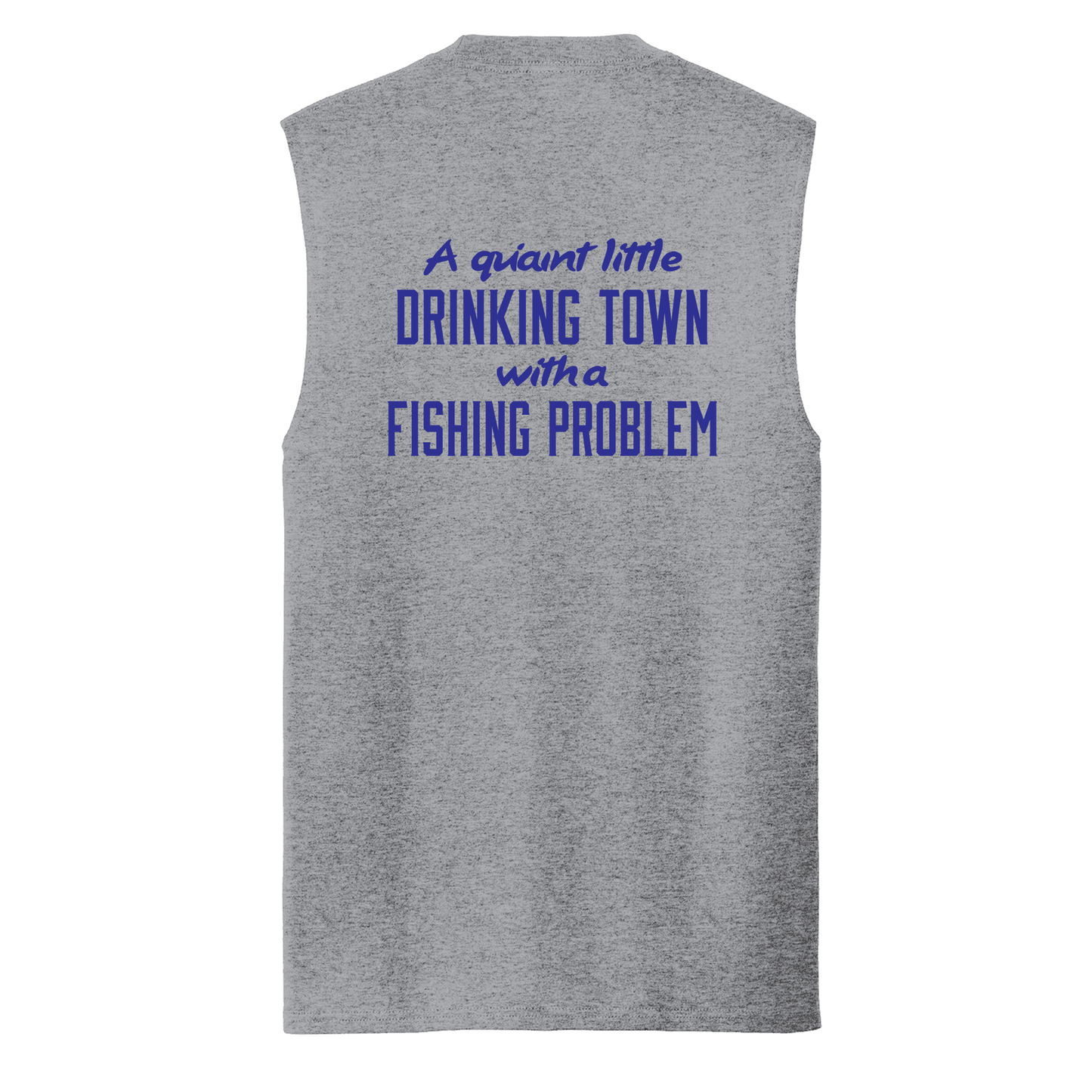 Port Hole Cafe Men's Tank top - PC54SL Heather Gray