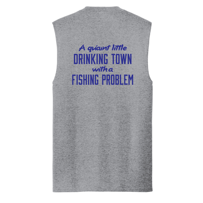 Port Hole Cafe Men's Tank top - PC54SL Heather Gray