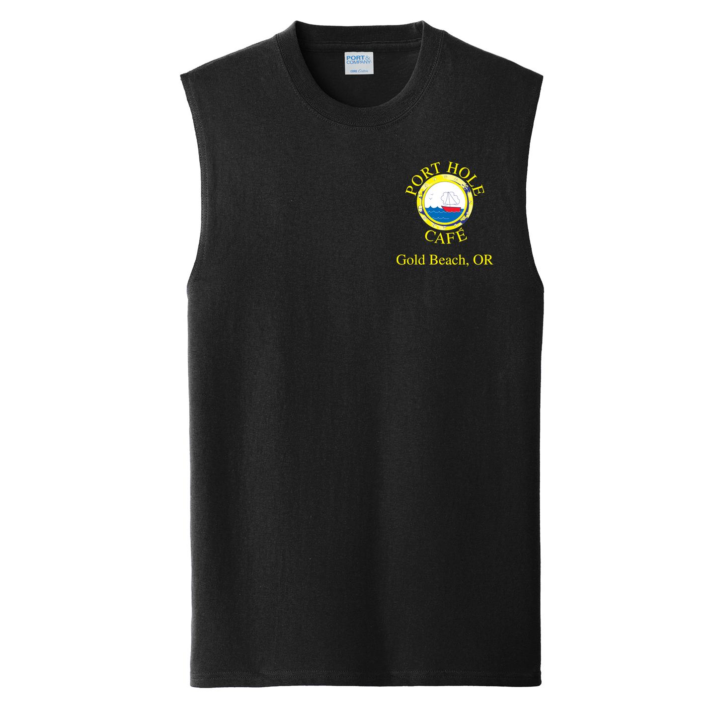 Port Hole Cafe Men's Tank top - PC54SL Black