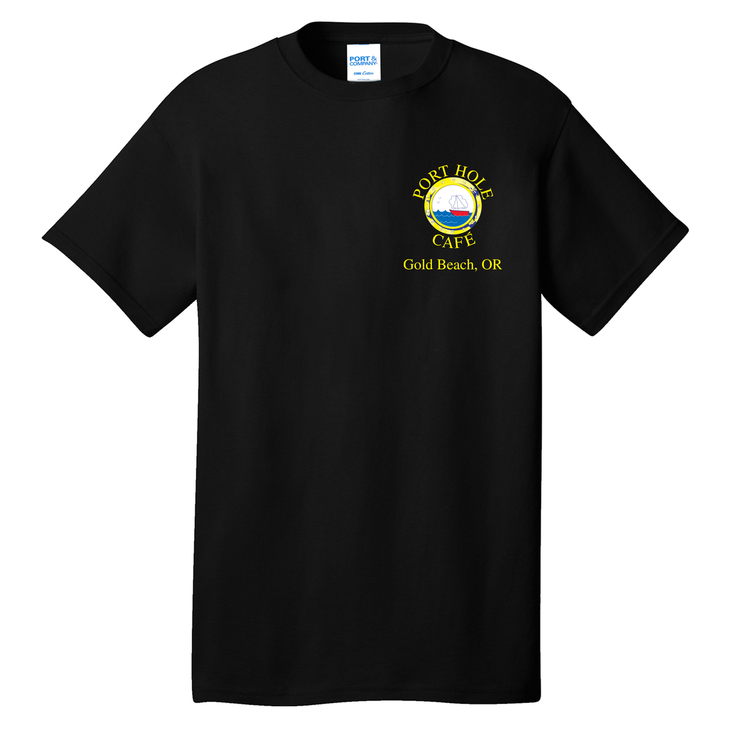 Port Hole Cafe Men's TShirt - PC54 Black