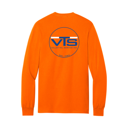 Valley Tel Safety Orange Long Sleeve -Port & Company PC61LSP