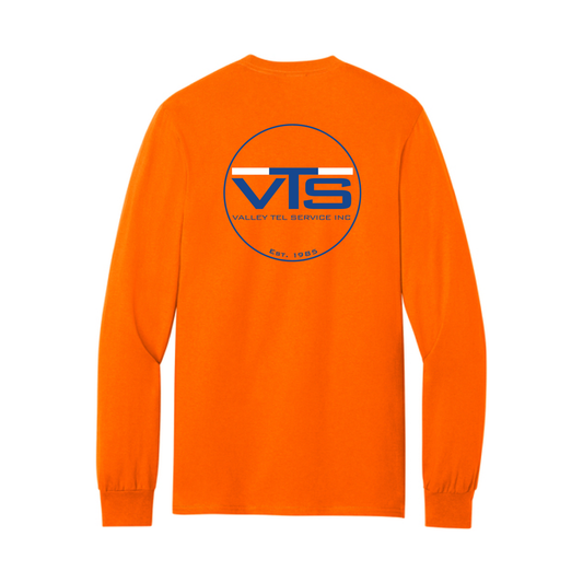 Valley Tel Safety Orange Long Sleeve -Port & Company PC61LSP