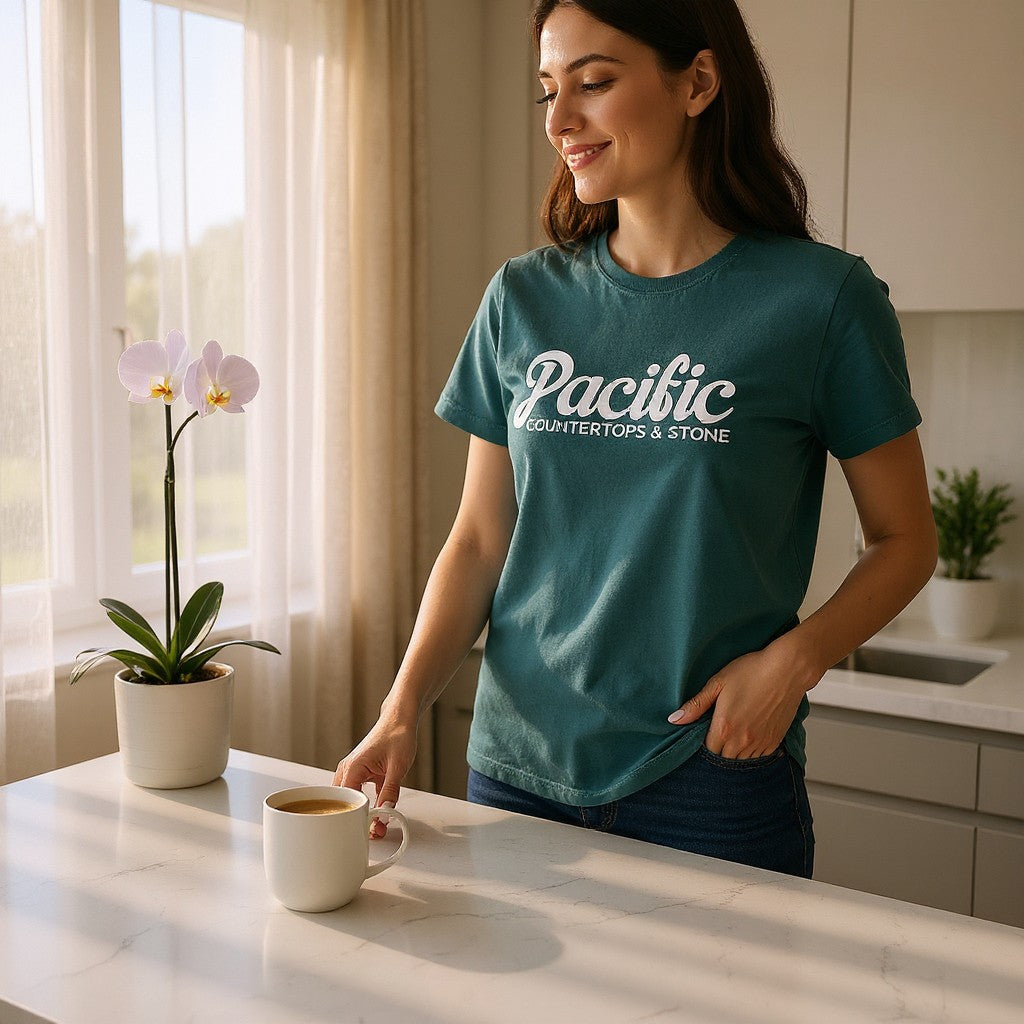 Pacific Countertops TShirt - Blue Spruce Comfort Colors 1717