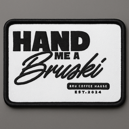 Bru Coffee Hand Me a Bruski Embroidered Patch Hat - Otto 39-165