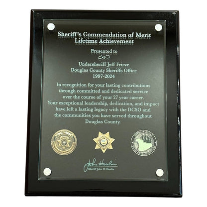 Douglas County Sheriff 10x13 Double Layer Plaque - FPG21113
