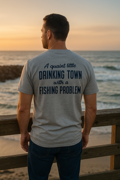 Port Hole Cafe Men's TShirt - PC54 Heather Gray
