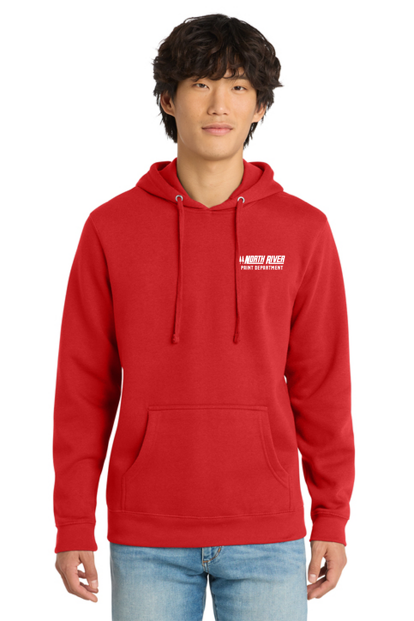 North River Paint Dept. Hooded Sweatshirt - DT6100 Red