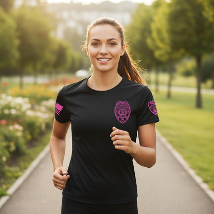 Roseburg PD Breast Cancer Performance shirt - A4N3142