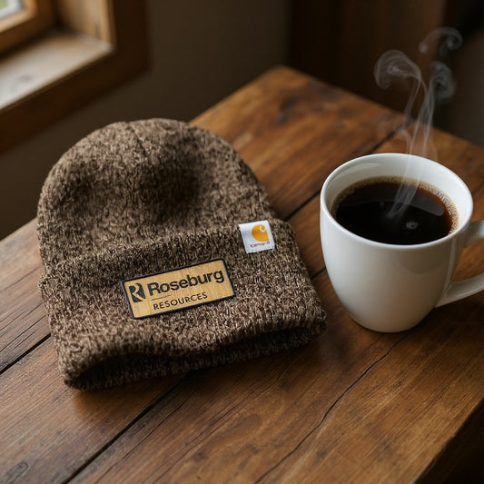 Roseburg Resources Logo Embroidered Leather Patch Beanie - CT104597  Carhartt® Watch Cap 2.0