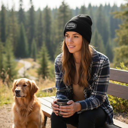 Roseburg Resources Woodgrain Logo Embroidered Leather Patch Beanie - CT104597  Carhartt® Watch Cap 2.0