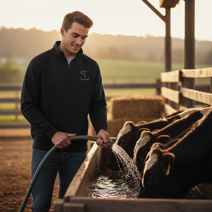 Tyler Potter Powerblend Quarter-Zip Pullover – S450, Black