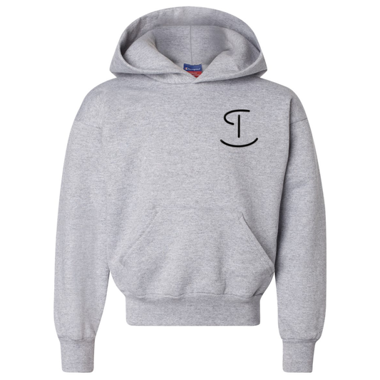 Tyler Potter Youth Powerblend Hooded Sweatshirt – S790, Light Steel
