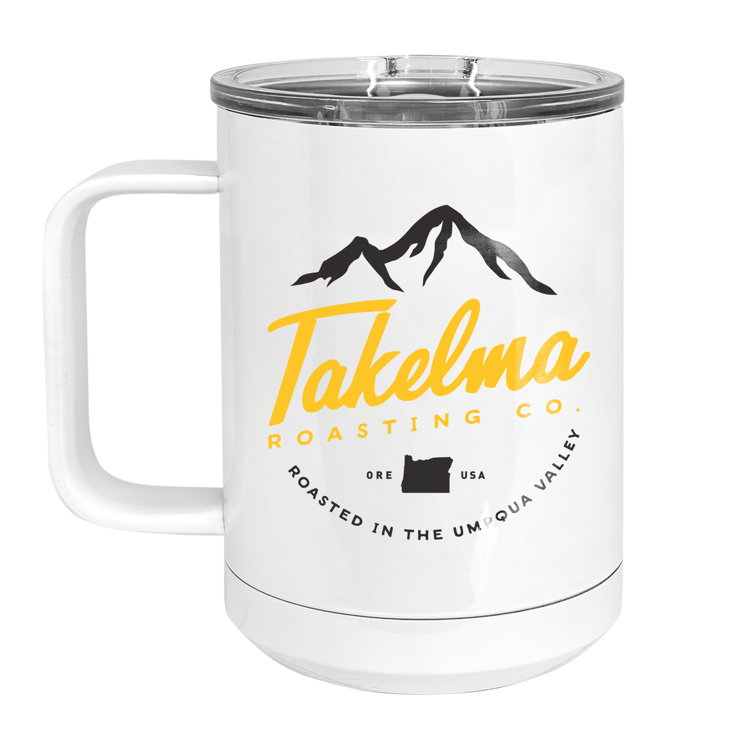Takelma Mountain Logo - 15oz Camp Mug