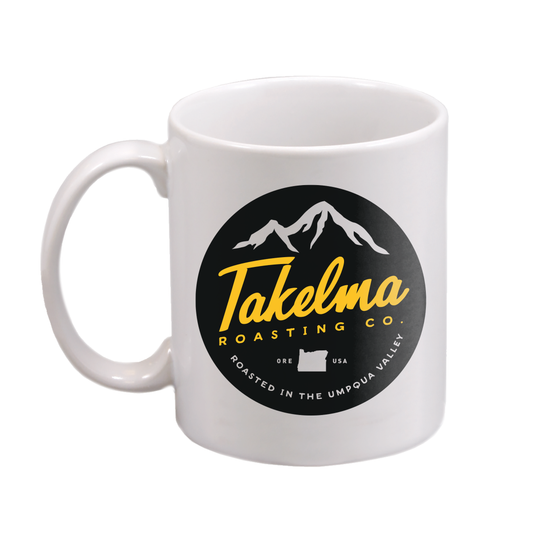 Takelma Circle Mountain Logo - 11oz Coffee Cup
