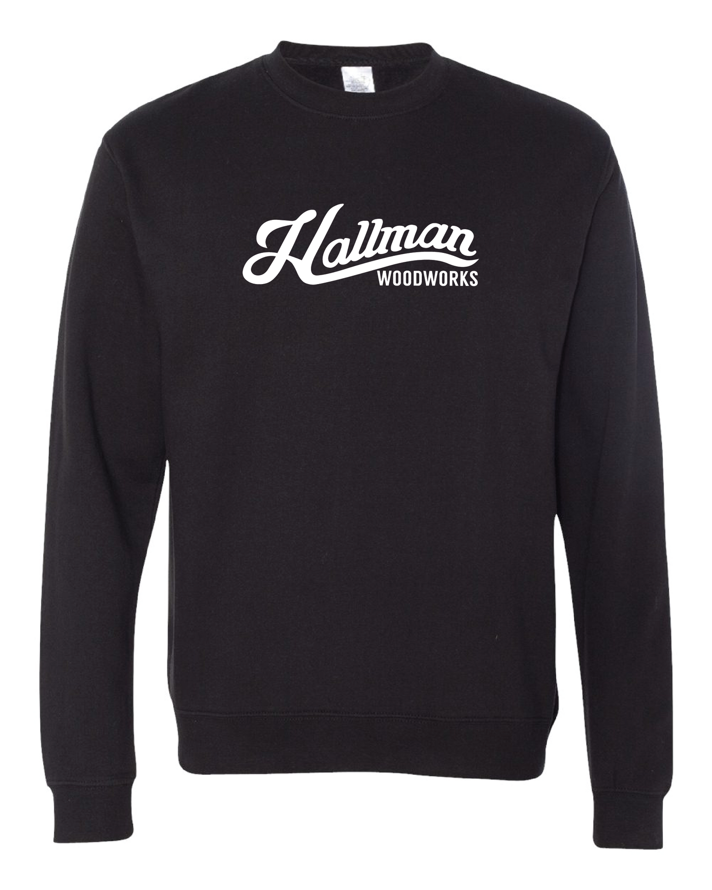 Hallman Woodworks Crew Neck Sweatshirt - Independent 3000 Black