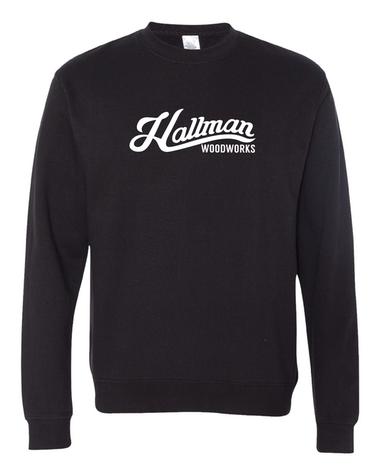 Hallman Woodworks Crew Neck Sweatshirt - Independent 3000 Black